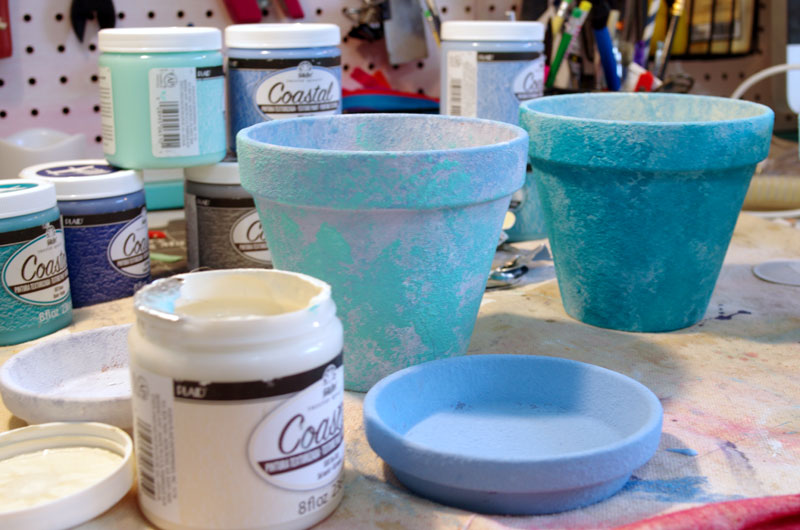 How to Make Weather Worn Clay Pots