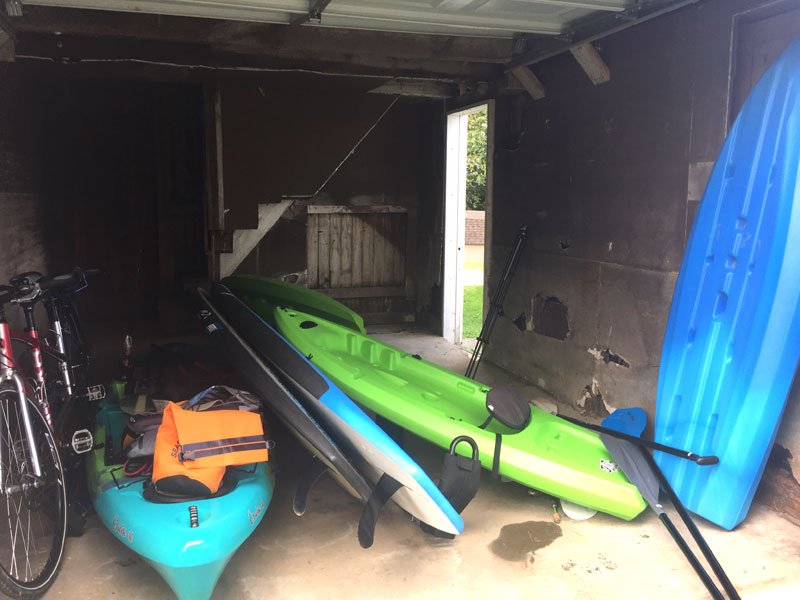 kayak and sup storage rack