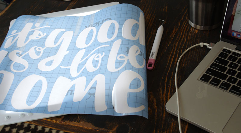 MAKE & APPLY A VINYL STENCIL W/YOUR CRICUT