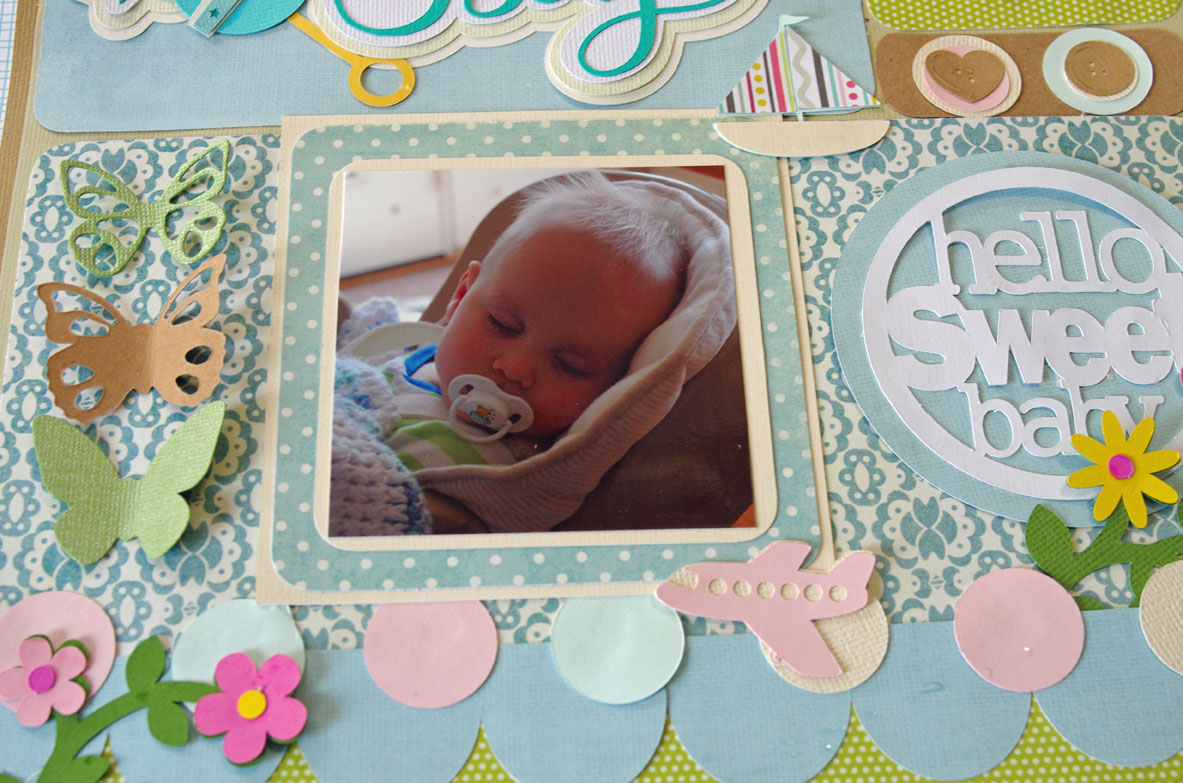 Making pretty scrapbook pages