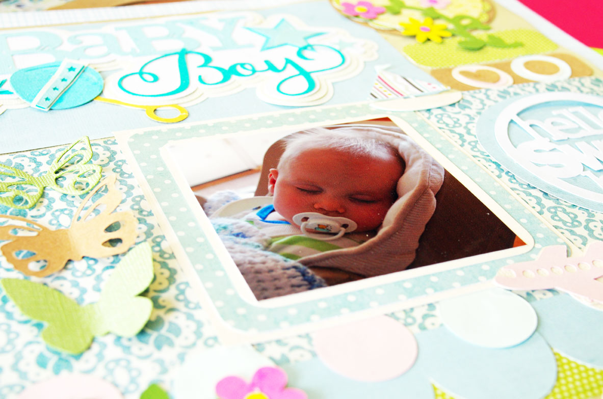 Making pretty scrapbook pages