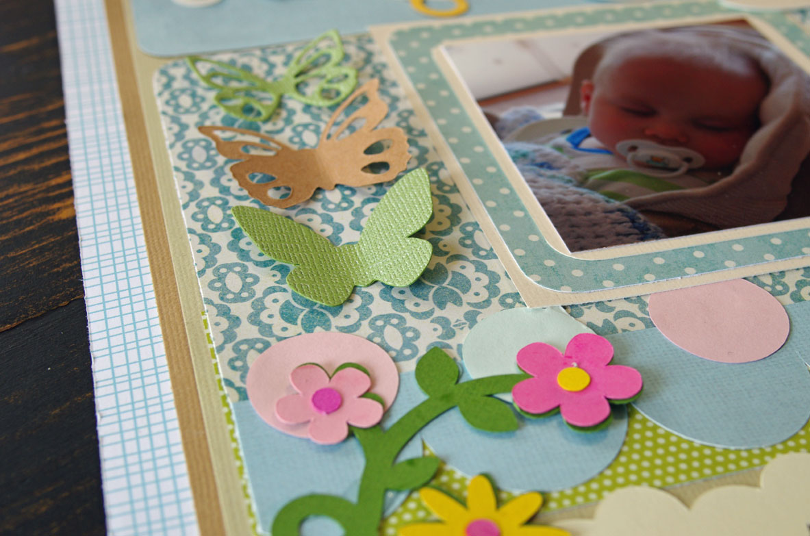 Making pretty scrapbook pages