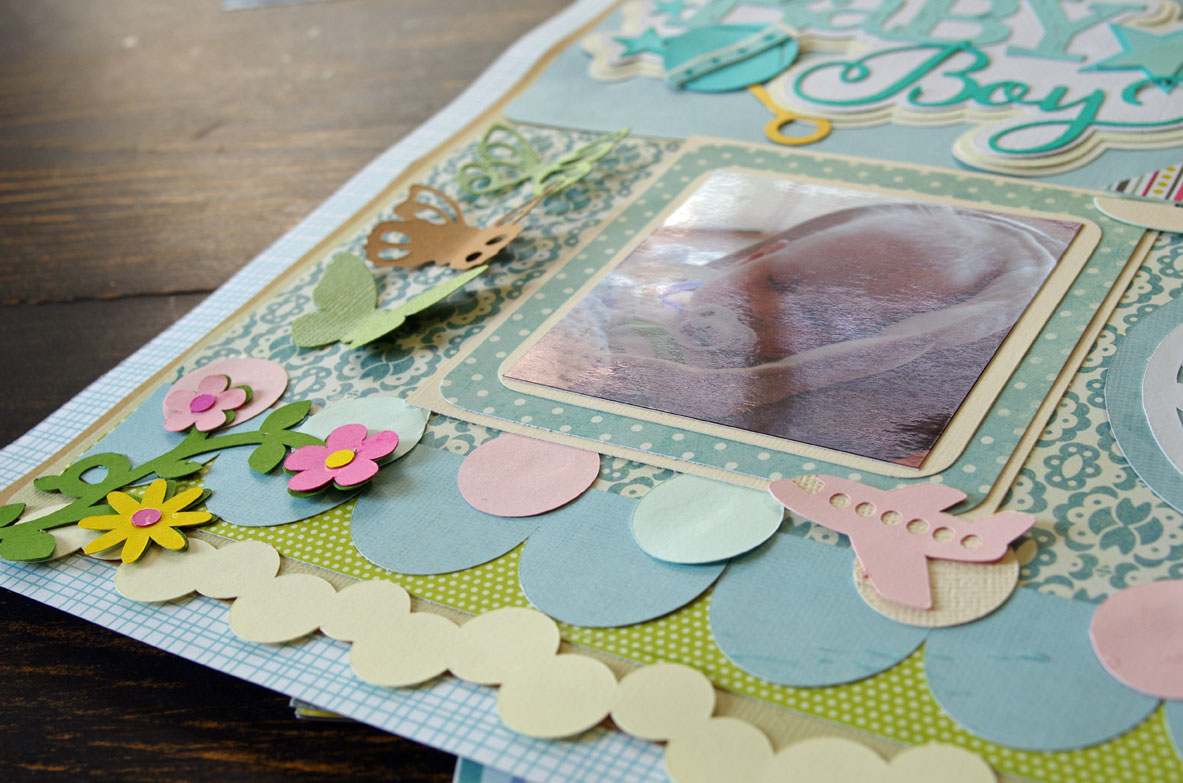 Making pretty scrapbook pages