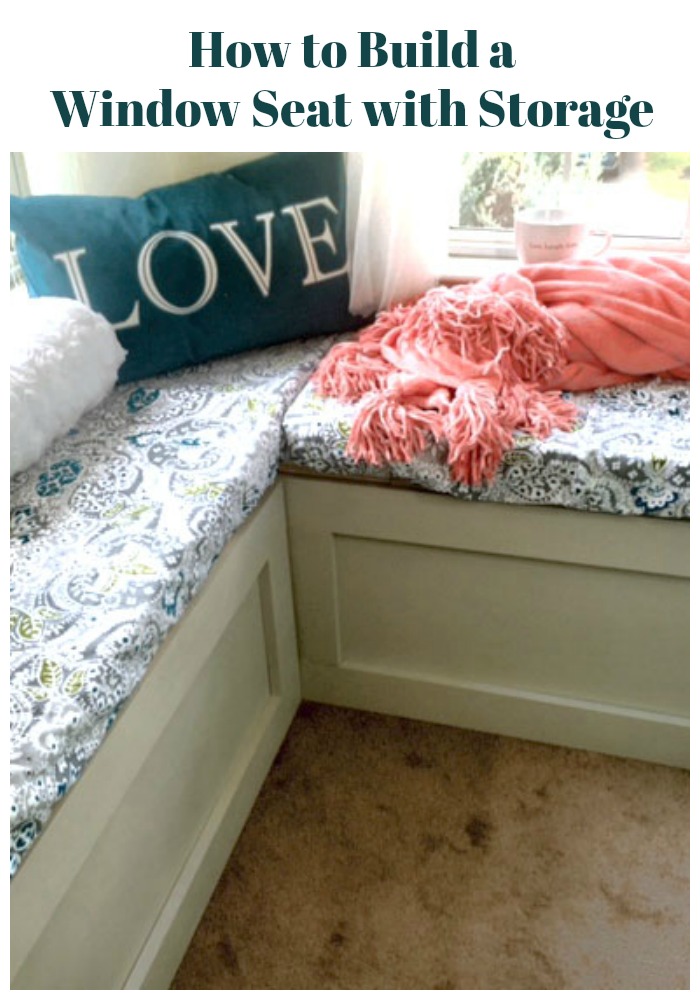 How to Build a Window Seat with Storage. An easy DIY