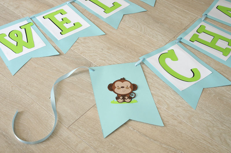 How to Make a Simple Baby Shower Banner - Create and Babble