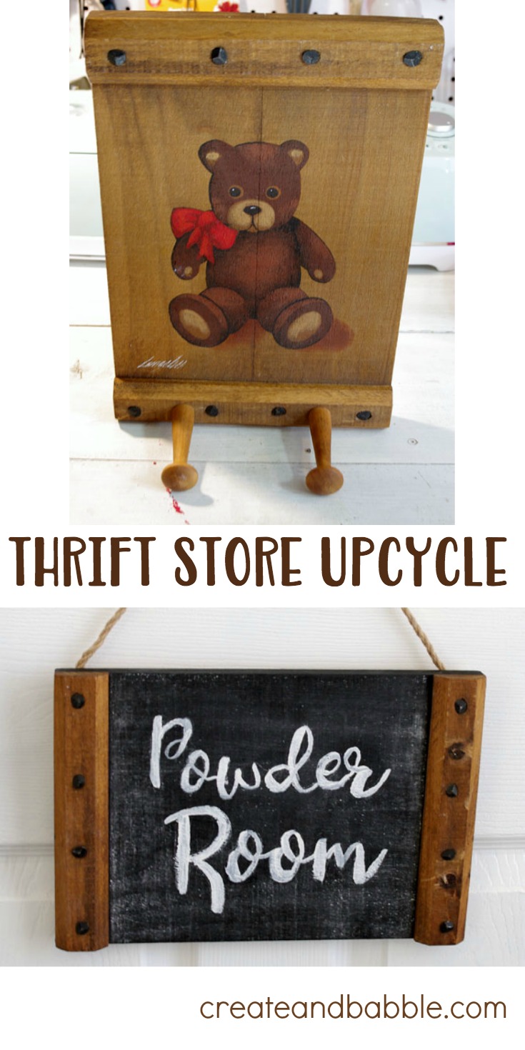 Thrift Store Makeover. From 80's to farmhouse.