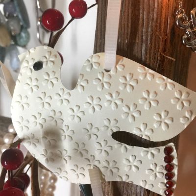 Paper Dove Christmas Ornament