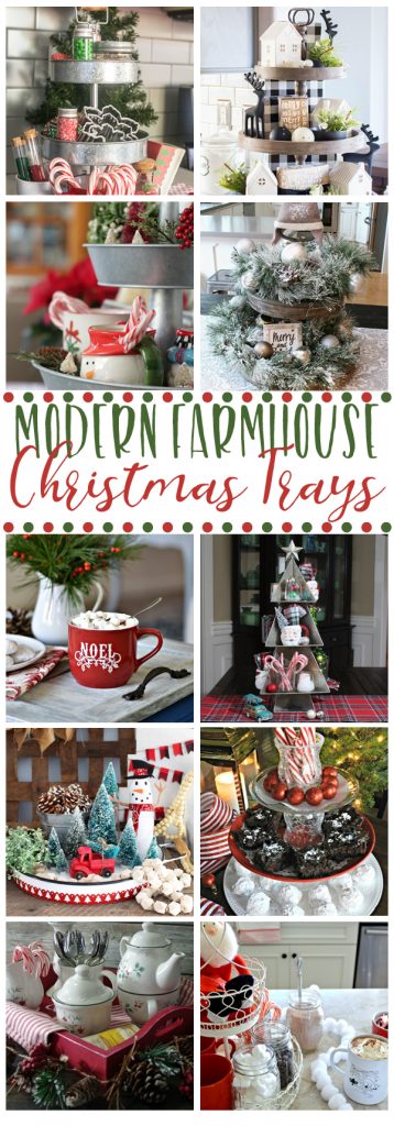 Farmhouse Christmas Serving Tray - Create and Babble