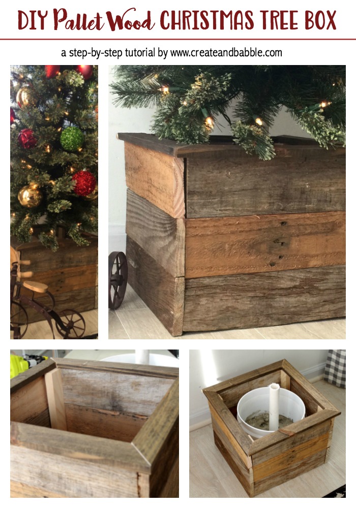 How to Make a Christmas Tree Box Create and Babble