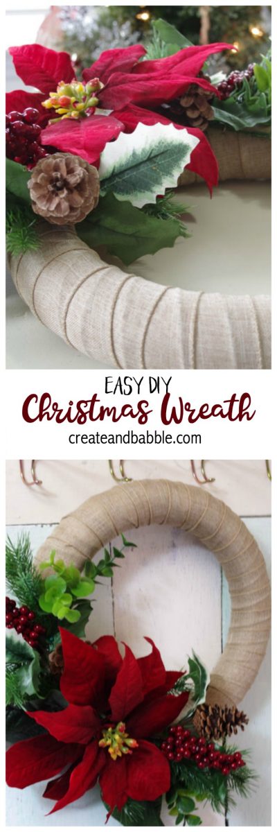 Easy Christmas Wreath to make