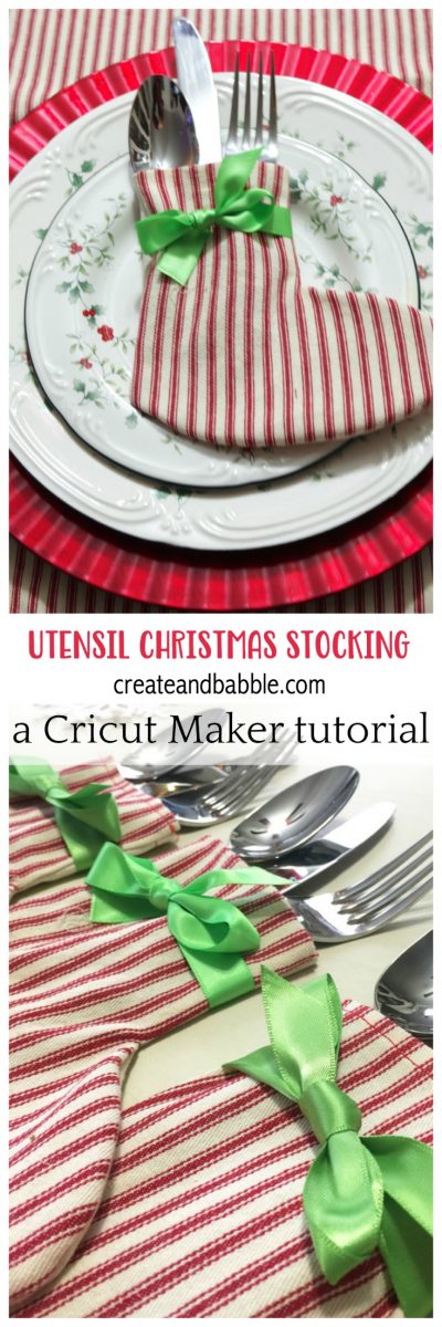 How to Make a Christmas Stocking Utensil Holder with Cricut Maker