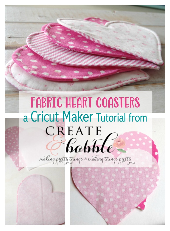 How to Make Fabric Heart Coasters using Cricut Maker