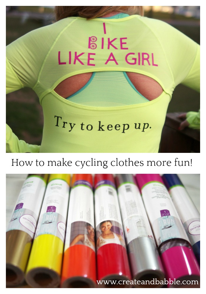 How to use Cricut SportFlex Iron-On to make cycling clothing more fun