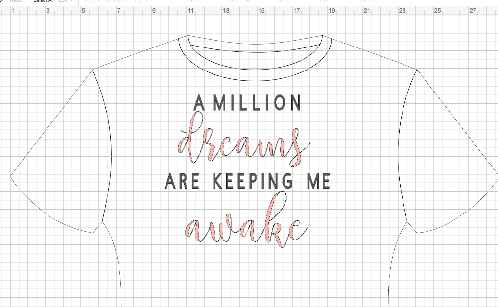 how to design a tee shirt in Cricut Design Space