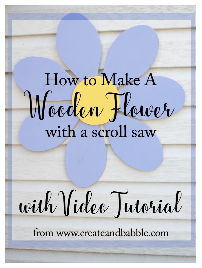 How to Make a Wooden Flower from createandbabble.com