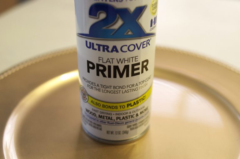 How to Paint Plastic Dollar Store Chargers Create and Babble