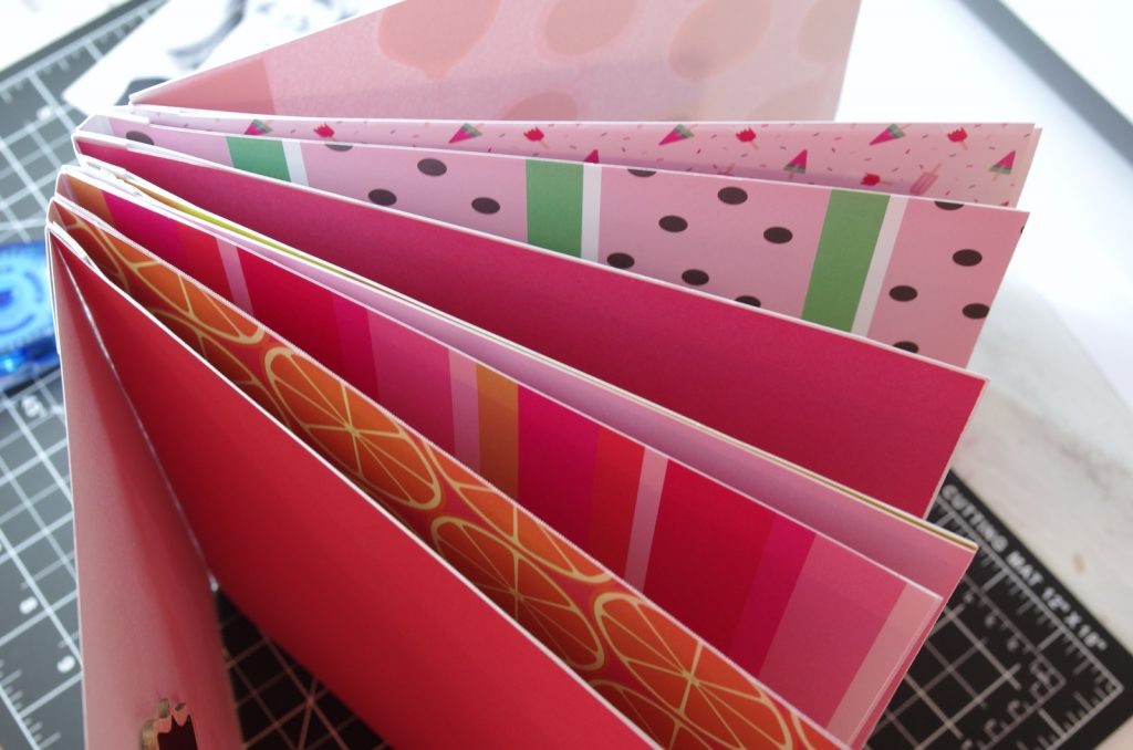 How to Make Accordion Binding for a Thick Memory Book - Create and Babble