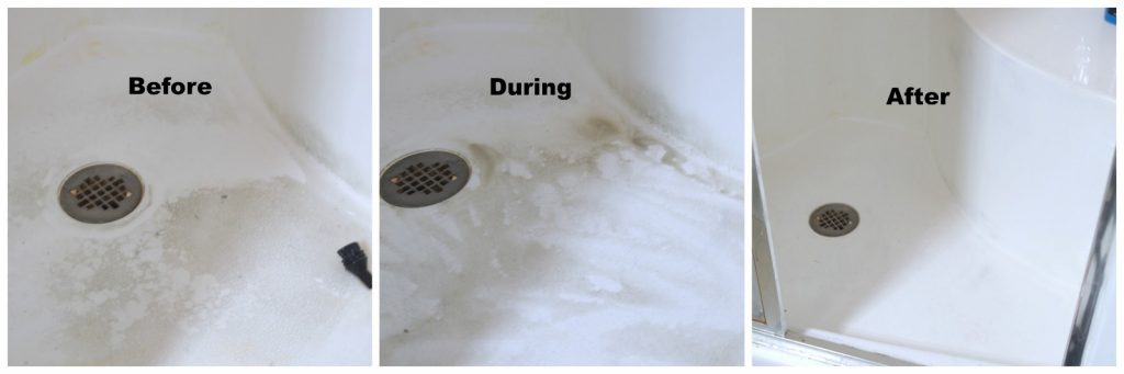 how to deep clean a shower without chemicals