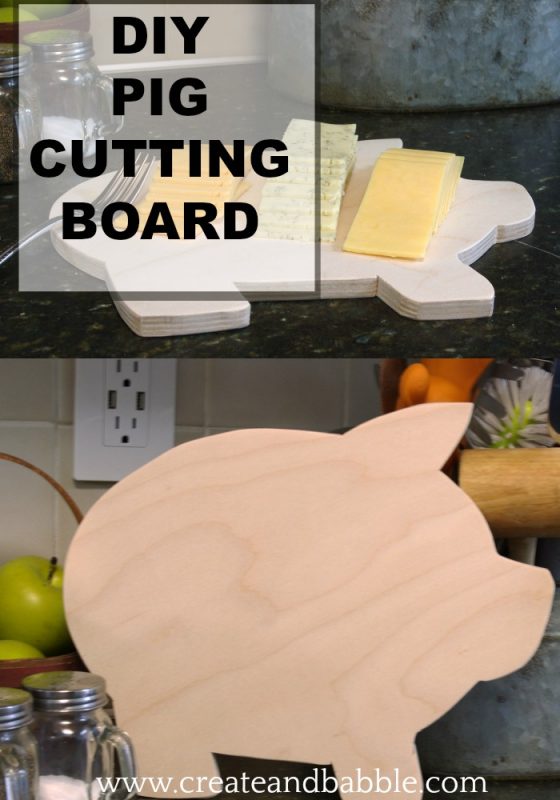 How to Make a Wooden Pig Cutting Board - Create and Babble