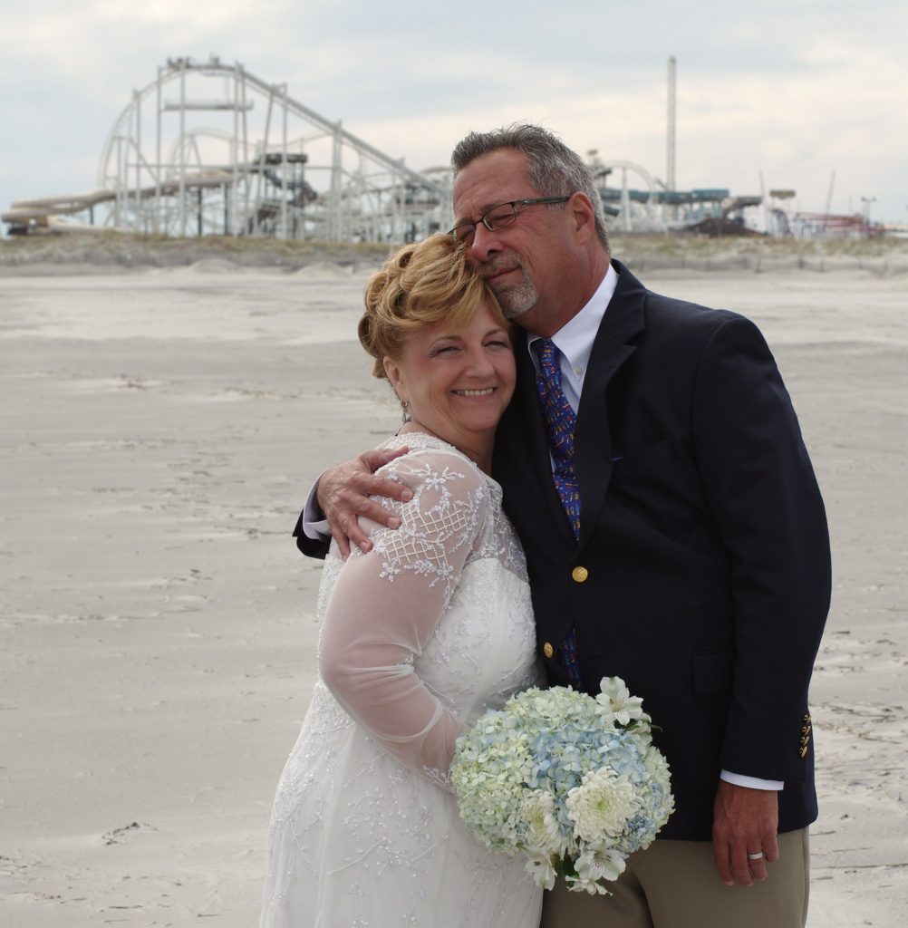 Getting married on the beach at North Wildwood New Jersey