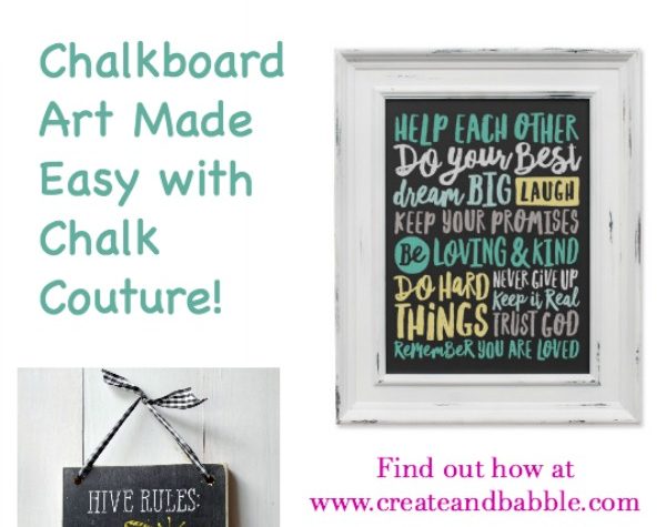 Chalkboard Art Made Easy pin graphic