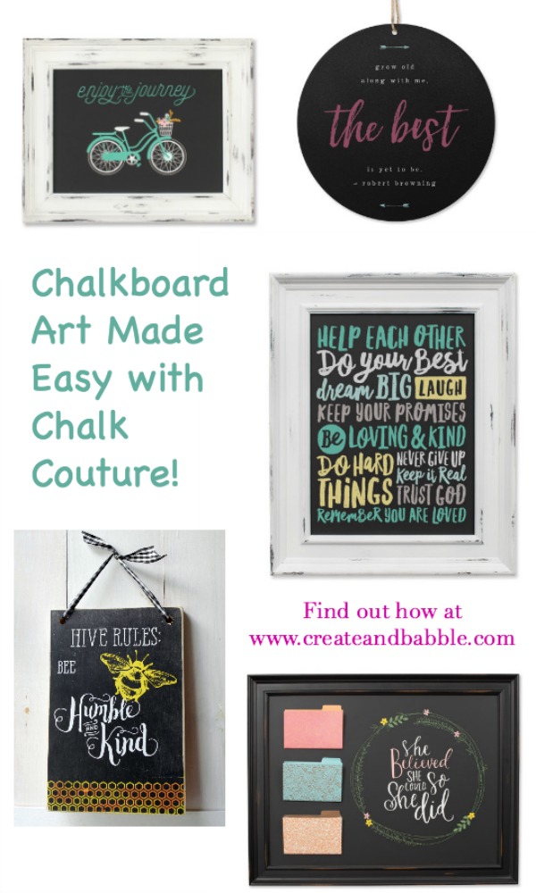 Chalkboard Art Made Easy pin graphic