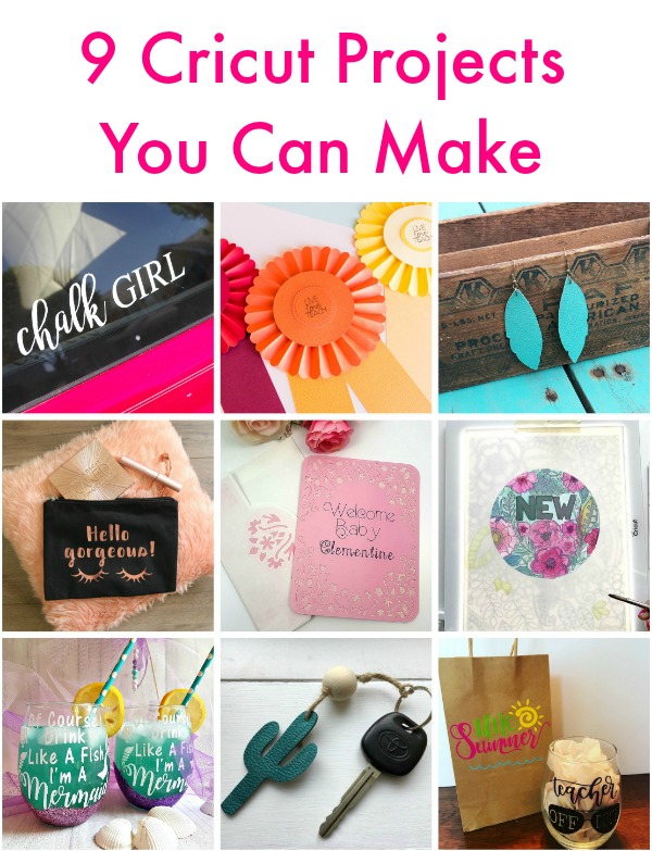 9 projects you can make with your Cricut!