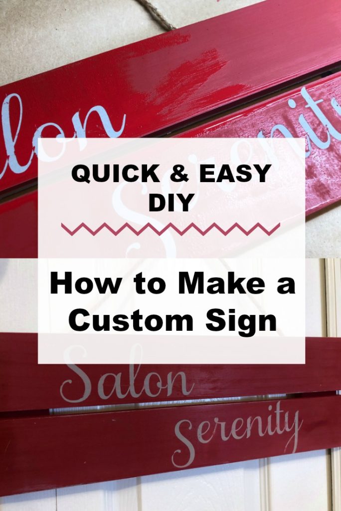 Quick and Easy DIY How to Make a Custom Sign