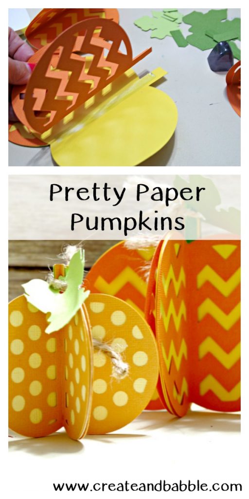 How to Make Pretty Paper Pumpkins with Cricut