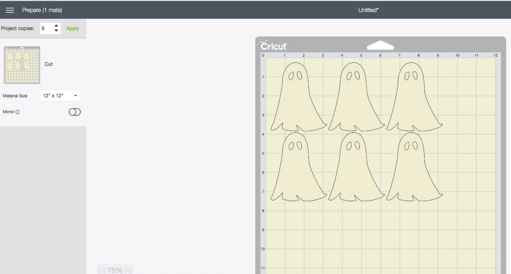 Handmade Halloween with Cricut Maker ghost shapes
