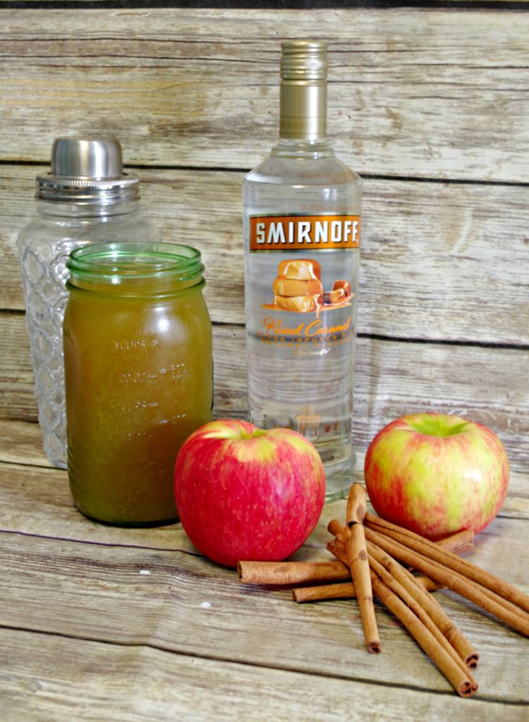 ingredients for apple cinnamon martini