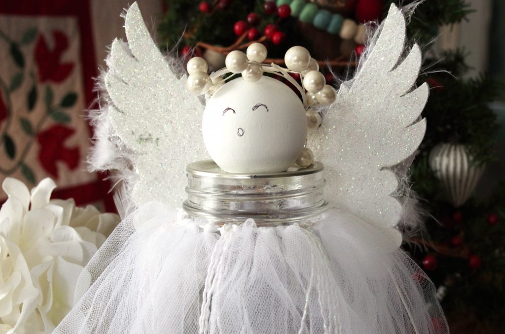 Mason Jar Christmas Angel