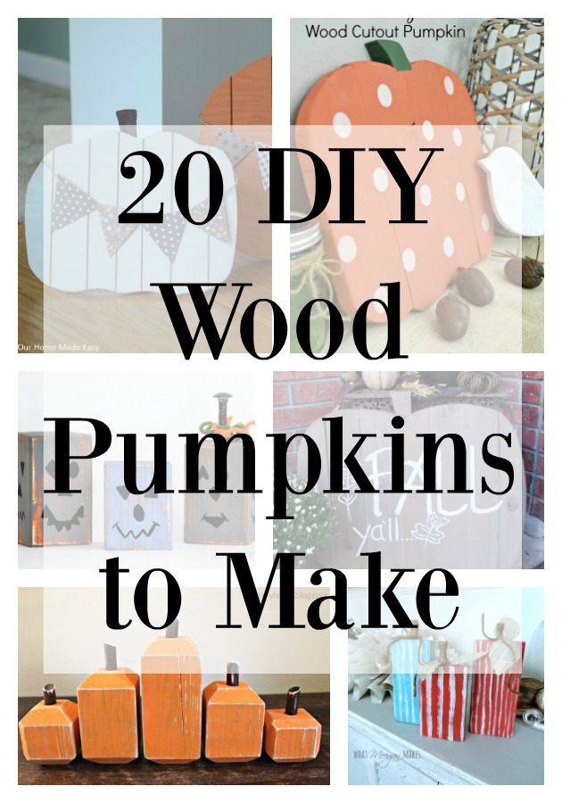 20 DIY Wooden Pumpkins to Make