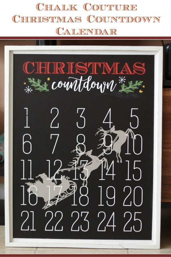 Chalk Couture Christmas Countdown Calendar