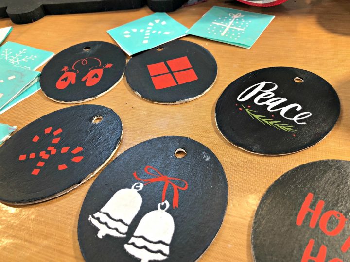 How to Use Cricut Maker and Chalk Couture to Make Christmas Ornaments