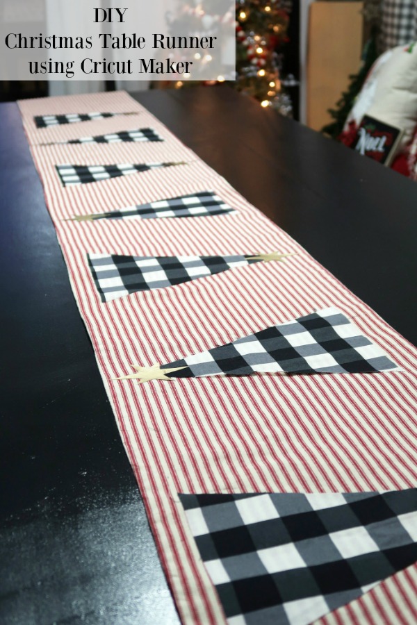 DIY Christmas Table Runner using Cricut Maker