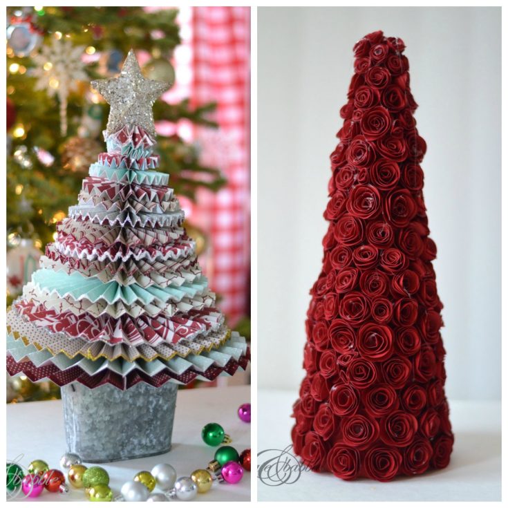 Paper Christmas Trees - Create and Babble