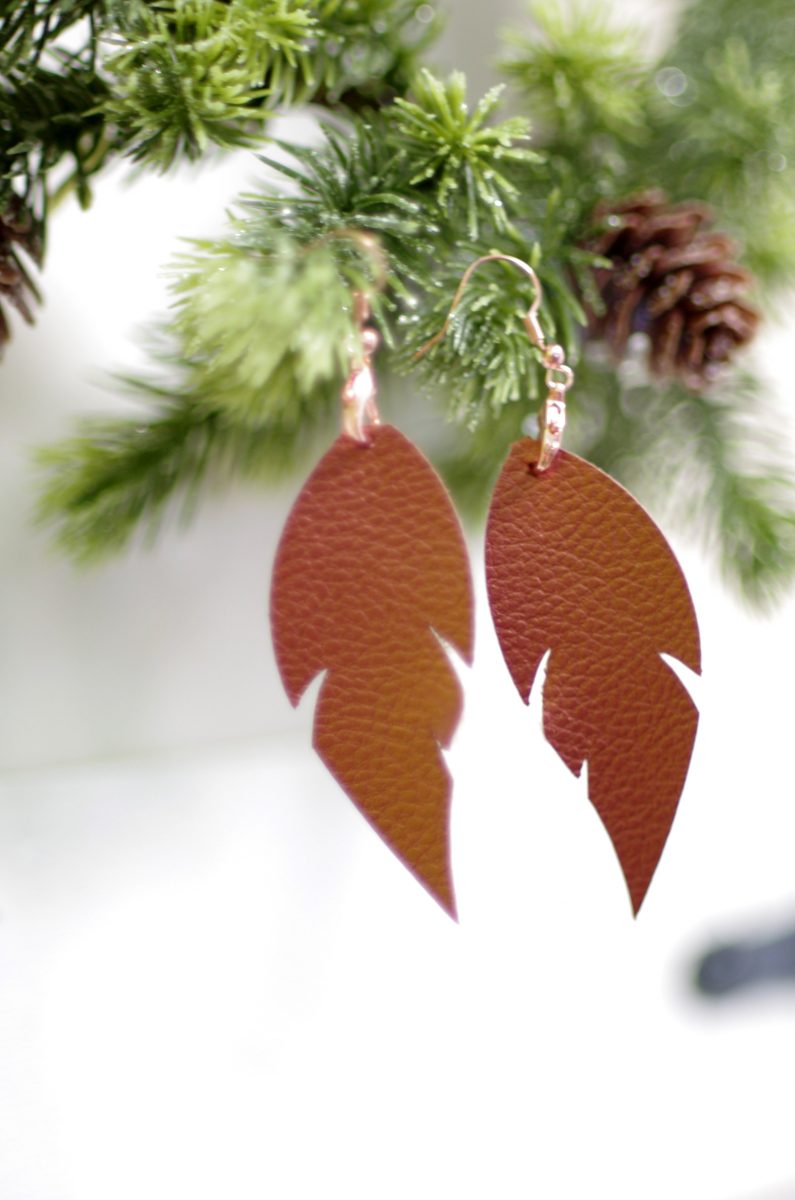 Faux Leather Christmas Tree Craft