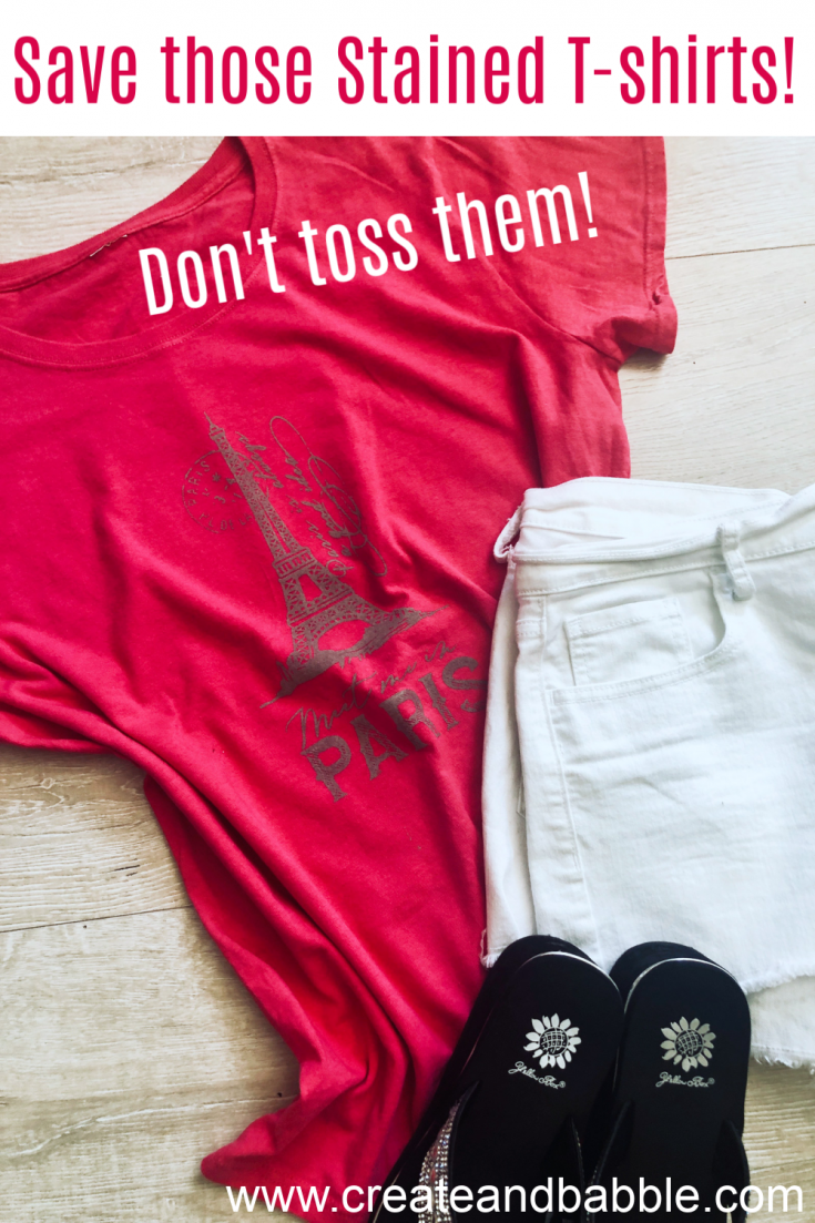 How to Recycle Stained TShirts Create and Babble