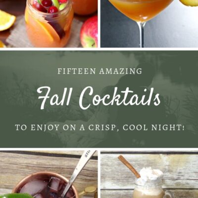 15 amazing fall cocktails collage of four