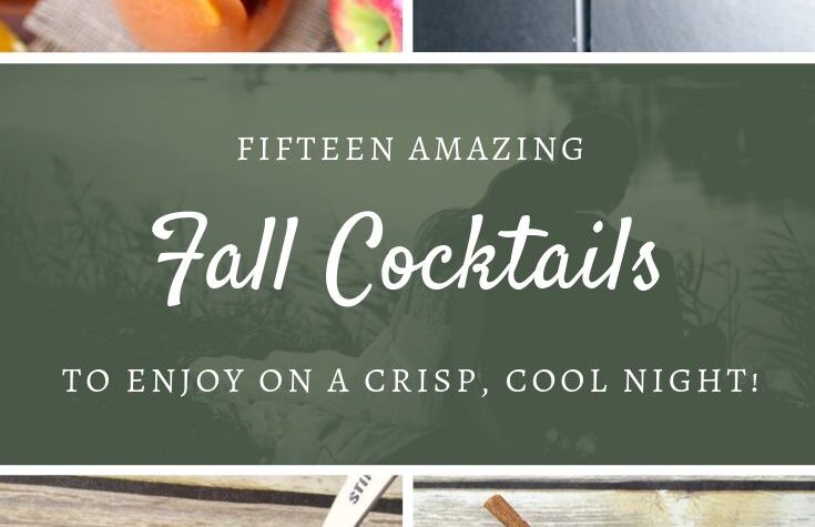 15 amazing fall cocktails collage of four