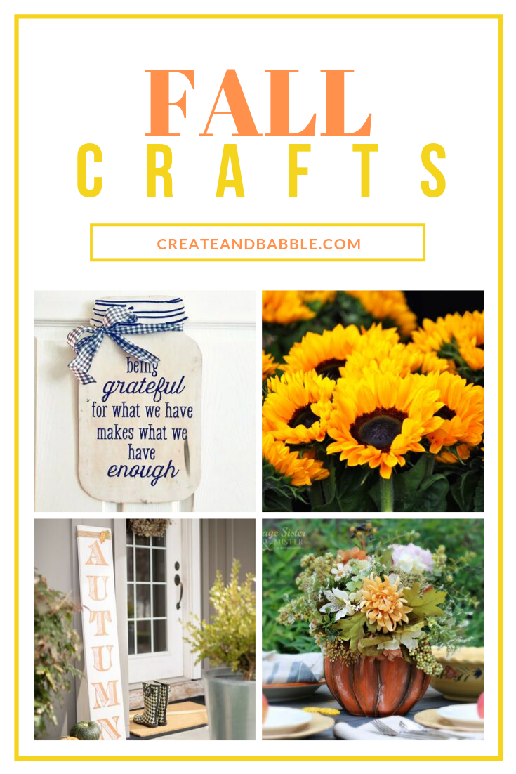fall crafts collage