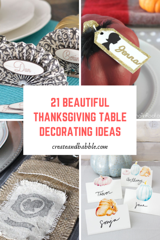 21 Beautiful DIY Ideas For Your Thanksgiving Table Decor