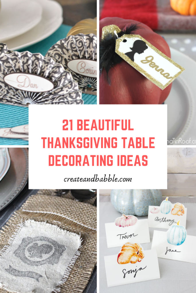 21 Beautiful Diy Ideas For Your Thanksgiving Table Decor