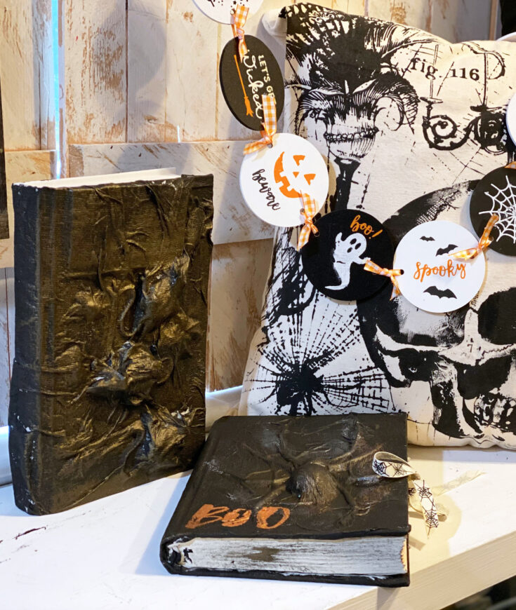 How to Make a Spooky Halloween Altered Book - Create and Babble