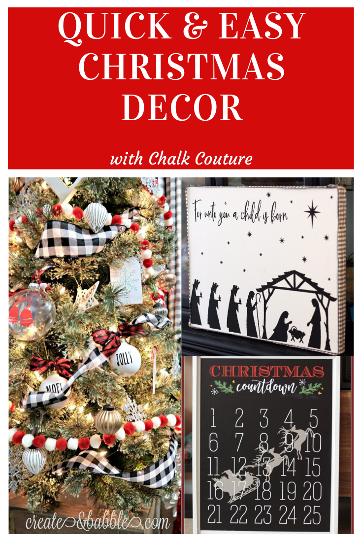 quick & easy christmas Decor pin image