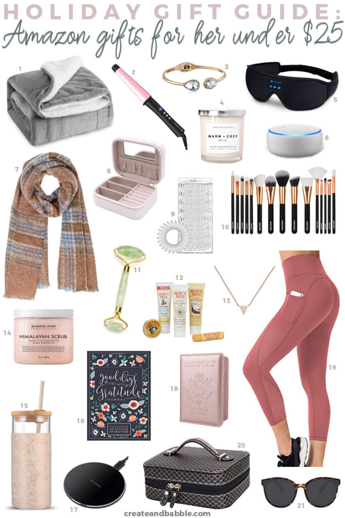 Holiday Gift Guide -  Gifts For Her Under $25 - Create and